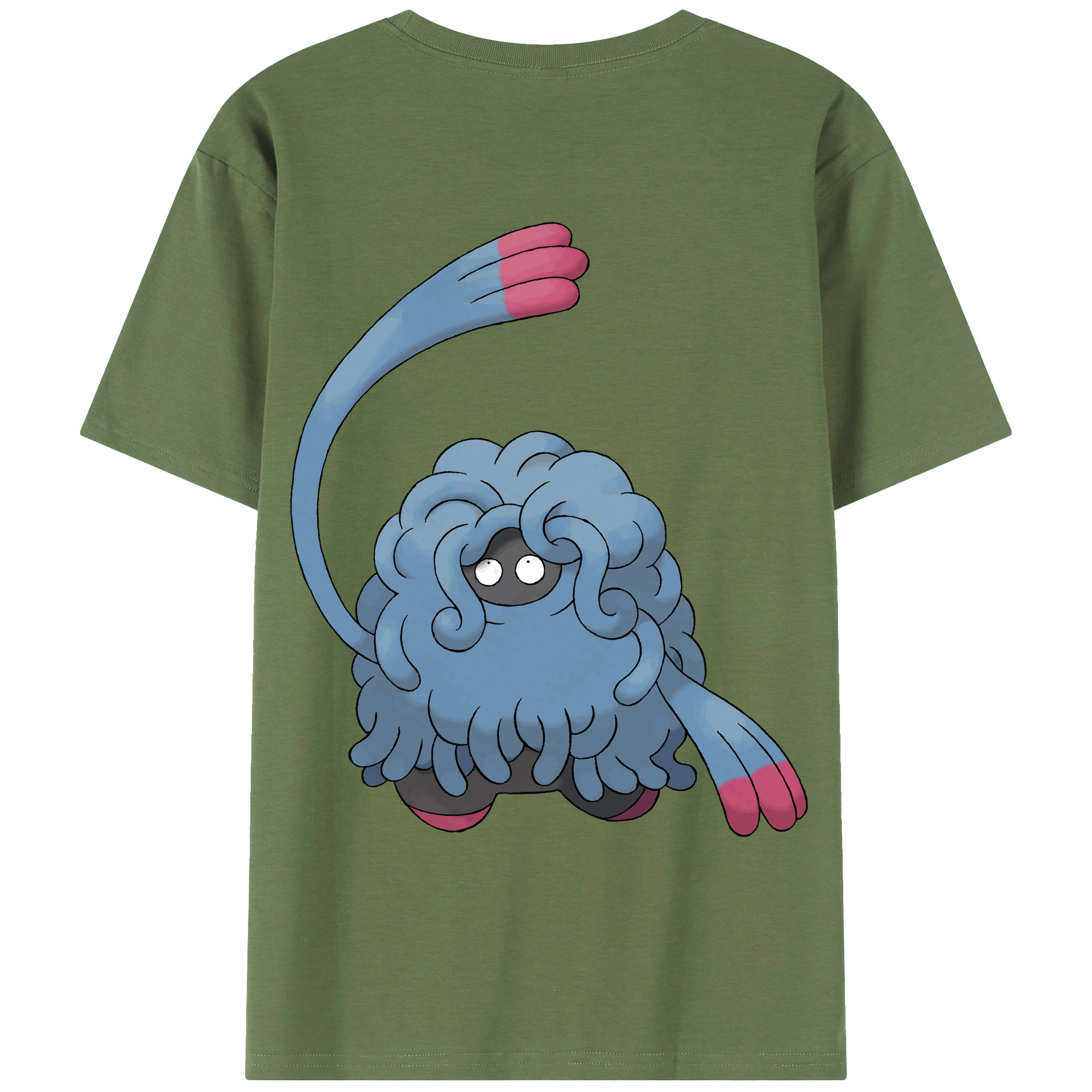 （画像用） ポケットモンスター Pokémon 綿100％ メンズ半袖Tシャツ（バックプリント） 通気性